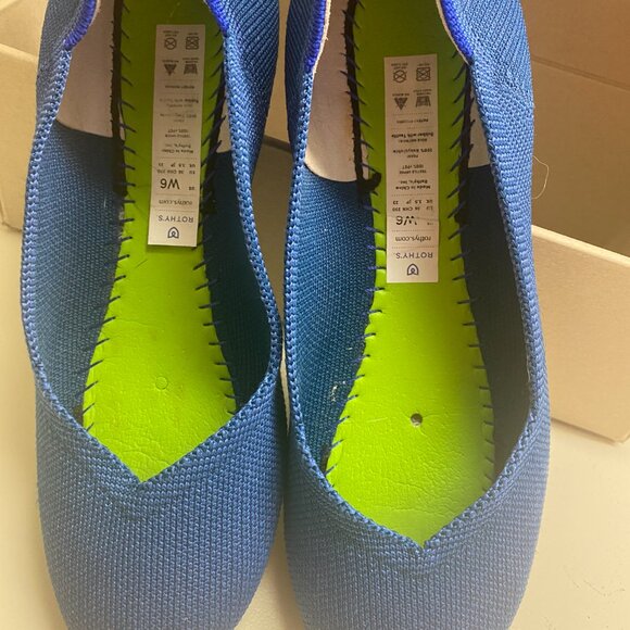 Rothy's Round-Toe Flats in Ocean Blue (size 5 or 5.5) - Picture 7 of 7